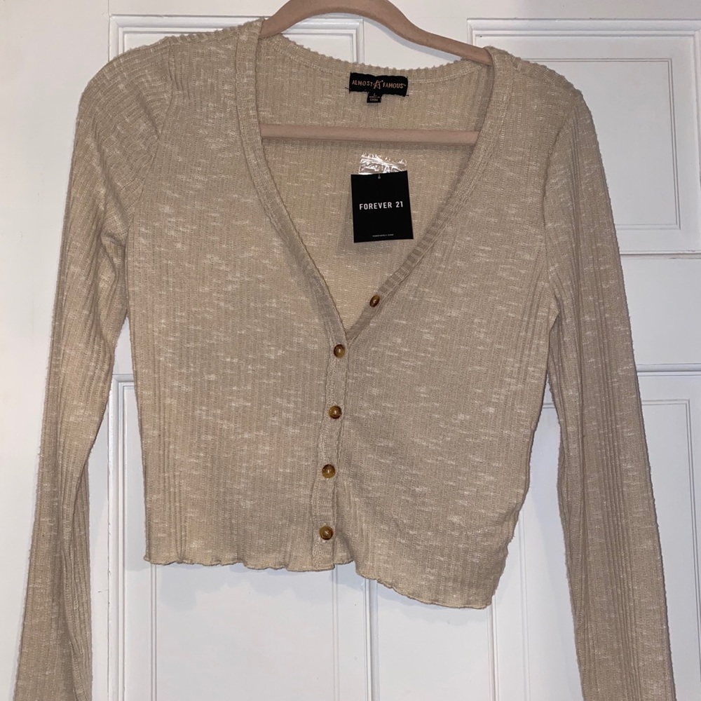 Long sleeve cropped shirt from forever 21